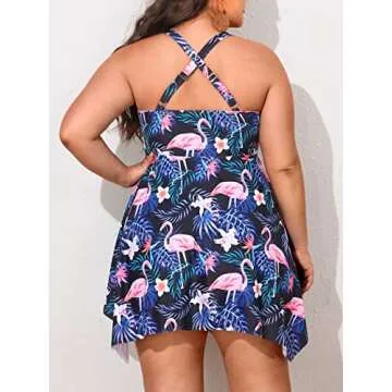 Plus Size NIeyook Tankini Swimsuit with Tummy Control