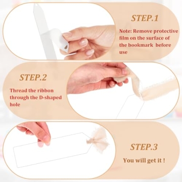 Yeaqee 100 Pcs Acrylic Bookmark Blanks for Creative Gifting