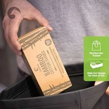 Eco-Friendly Bamboo Cotton Swabs 1000 Count - Biodegradable Benefits
