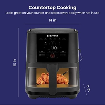 Chefman Digital 5-Quart Air Fryer with Temperature Probe