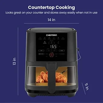 Chefman Digital 5-Quart Air Fryer with Temperature Probe
