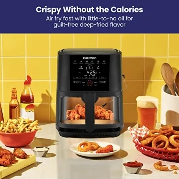Chefman Digital 5-Quart Air Fryer with Temperature Probe