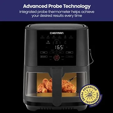 Chefman Digital 5-Quart Air Fryer with Temperature Probe