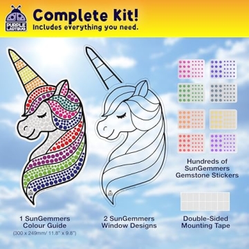 Unicorn Window Art Kit for Kids - Perfect Craft Gift