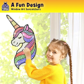 Unicorn Window Art Kit for Kids - Perfect Craft Gift