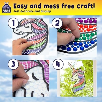 Unicorn Window Art Kit for Kids - Perfect Craft Gift