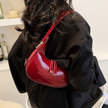 Stylish Women's Crescent Shoulder Bag in Vibrant Colors