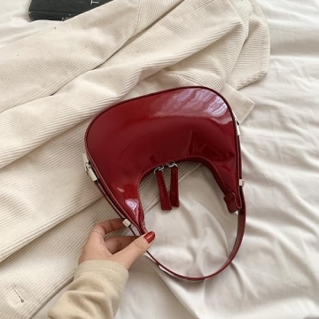 Stylish Women's Crescent Shoulder Bag in Vibrant Colors