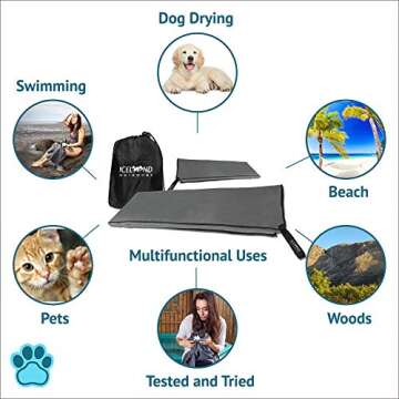 Quick-Dry Microfiber Dog Towels - Iceland Outdoors