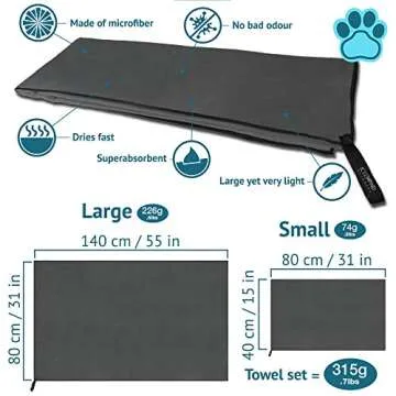 Quick-Dry Microfiber Dog Towels - Iceland Outdoors