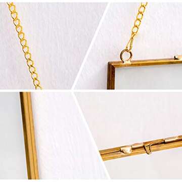 JUSTDOLIFE Vintage Hanging Photo Frame for Artwork Display