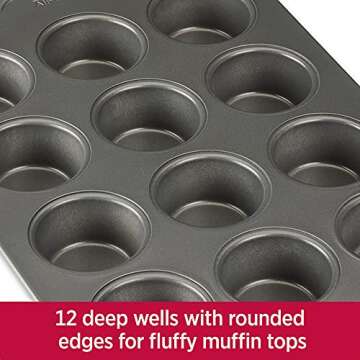 All-Clad Nonstick Muffin Pan 12 Cups - Oven Safe Bakeware