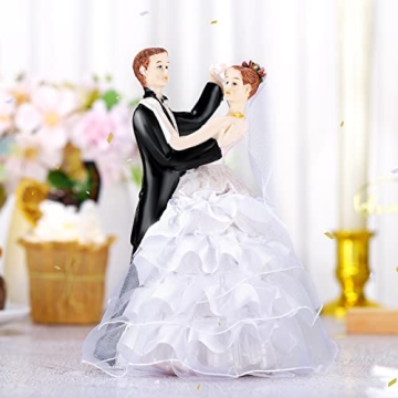 Dancing Bride and Groom Cake Topper for Weddings