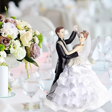 Dancing Bride and Groom Cake Topper for Weddings