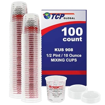 Custom Shop Brand Premium 10 oz Paint Mixing Cups - Perfect for Accurate Mixing