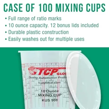 Custom Shop Brand Premium Paint Mixing Cups - 100 Pack
