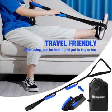 42 Inch Leg Lifter Mobility Aid for Surgery Recovery