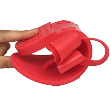 Mtzyoa Women Flip Flops Bow Flat Sandals Summer Red Size 7.5 Beach Jelly Cute Ladies Waterproof Rain Casual Sandals