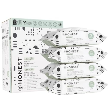 The Honest Company Clean Conscious Unscented Wipes - Multi-Use, Eco-Friendly, Hypoallergenic, 288 Co...
