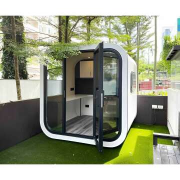 Mobile Soundproof Office Pod with Desk