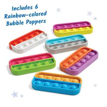 hand2mind Ten Frame Sensory Bubble Poppers, Pop Fidget Toys for Kids, Math Manipulatives Kindergarte...