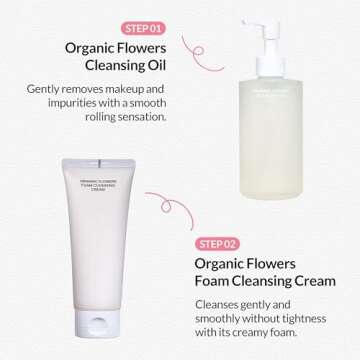 Whamisa Organic Foam Cleansing Cream for Gentle Cleanse