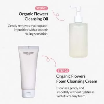 Whamisa Organic Foam Cleansing Cream for Gentle Cleanse