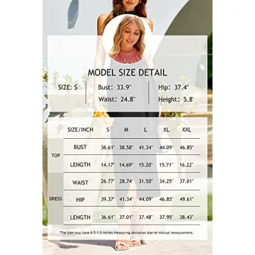 CFLONGE Women's 2 Piece Casual Sleeveless Halter Crop Top Set