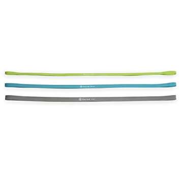 Gaiam Restore Resistance Training Workout Pull Up Bands 3 Pack - Extra-Strong Durable Progressive Re...