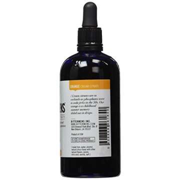 Bittermens Orange Cream Citrate Bitters, 5oz - Sweet & Tart Orange Delight for Modern Cocktails