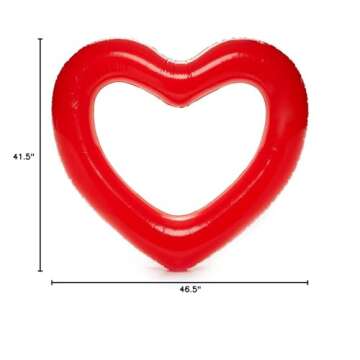 Bando Beach, Please Jumbo Heart Innertube for Summer Fun!
