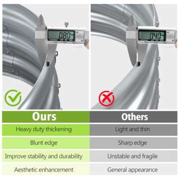 KFN 2pcs Galvanized Raised Garden Bed,Raised Garden Bed Kit-Oval Metal Flower Box,Large Planter Vegetable Box Outdoor,Planting for Vegetables,Flower,Herb,8FT,0.7mm