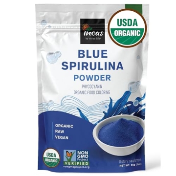 USDA Organic Blue Spirulina Powder for Vibrant Foods and Health