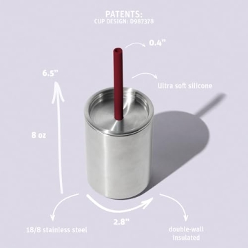 Avanchy Stainless Steel Baby Sippy Cup - Spill-Proof Design