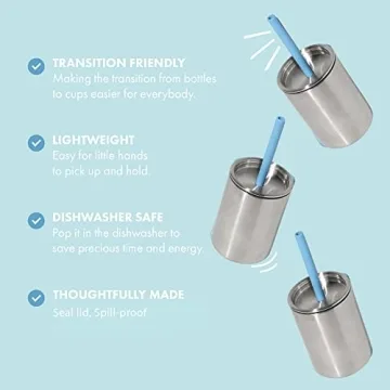 Avanchy Stainless Steel Baby Sippy Cup - Spill-Proof Design