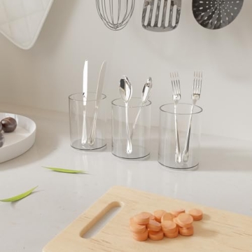 DreamShore Acrylic Pen Holder - Stylish Desk Organizer