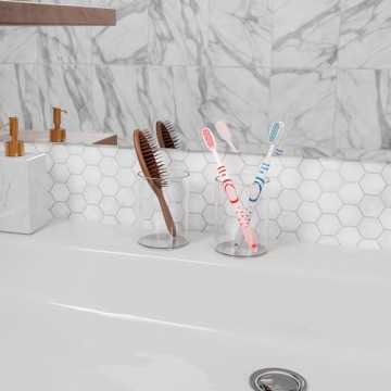 DreamShore Acrylic Pen Holder - Stylish Desk Organizer