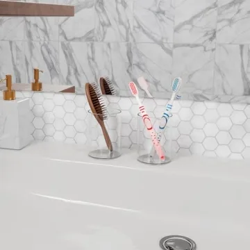 DreamShore Acrylic Pen Holder - Stylish Desk Organizer