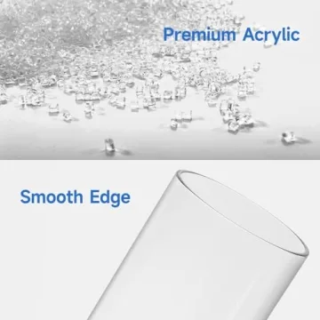 DreamShore Acrylic Pen Holder - Stylish Desk Organizer