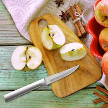 Rada Cutlery Heavy Duty Paring Knife, Silver Handle