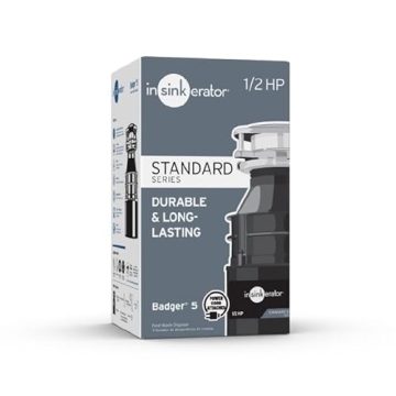 InSinkErator Badger 5 Garbage Disposal - Alpha 1/2HP Efficiency