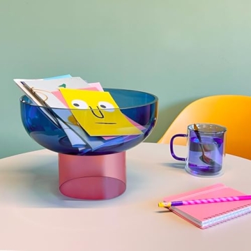 Cloudnola Decorative Glass Bowl - Versatile & Vibrant