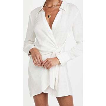 L*Space LSpace Women's Daydream Tunic, Cream, White, M