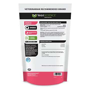 VetriScience Laboratories - Probiotic Everyday for Dogs, Digestive Support Supplement, 30 Bite-Sized Chews