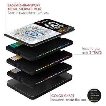 60 Fine Tip Colored Markers - Perfect for Art & Journaling