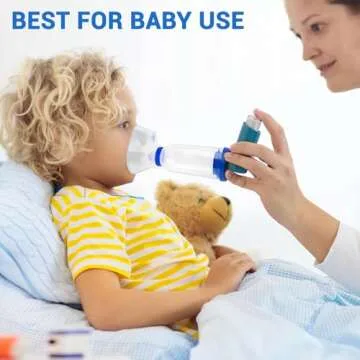 Handheld Inhaler Spacers with 2 Masks for Adults and Kids