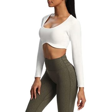 Stylish Aoxjox Long Sleeve Crop Tops for Women