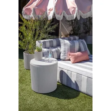 Veradek Outdoor Cooler Side Table - 2-in-1 Patio Decor & Bar