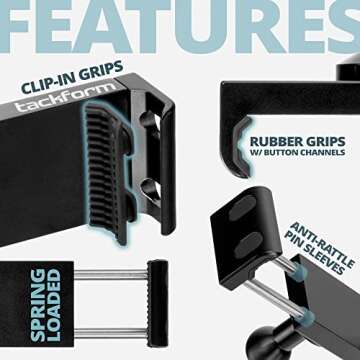 Tackform Enduro 20LITE Phone Holder - Spring Tension Optimized for in Vehicle Use, Truck and Fleet, ...