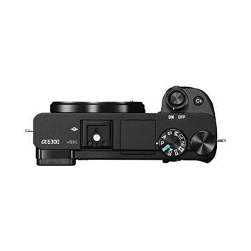 Sony Alpha a6300 Mirrorless Camera: Interchangeable Lens Digital Camera with APS-C, Auto Focus & 4K Video - ILCE 6300 Body with 3” LCD Screen - E Mount Compatible - Black (Includes Body Only)